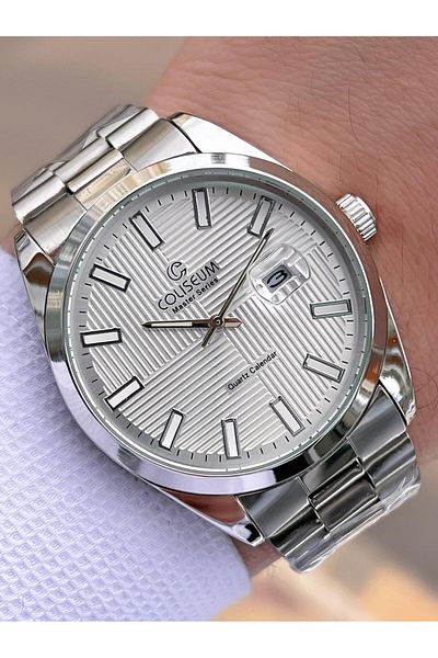 Coliseum Steel Cord Calendar Dial Boxed Series Men's Wristwatch Ft.Rl.8742.S3