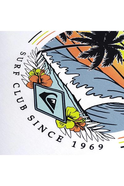 Quiksilver Qssurfclub Παιδικό μπλουζάκι λευκό EQBZT04641-WBB0