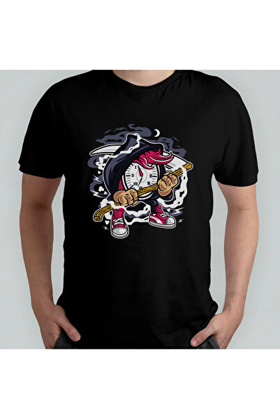 Pixxa Your Time Will Come Reaper Azrail Unisex 100% бавовняна футболка з круг...