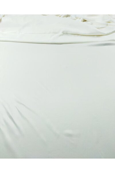 Kumaş Parça Білий атласний покрив - ширина 150 см, довжина 280 см