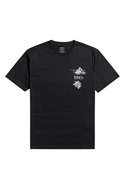 RVCA EVYZT00110 تي شيرت رجالي من Tiger Beach Ss باللون الأسود
