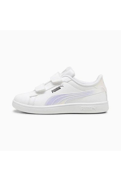 Puma Smash 3.0 Holo 2.0 V Ps Kids White Sneakers