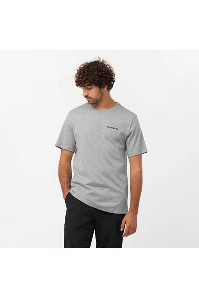 Salomon LC2219 - Men's Gray Graphic Perf T-Shirt