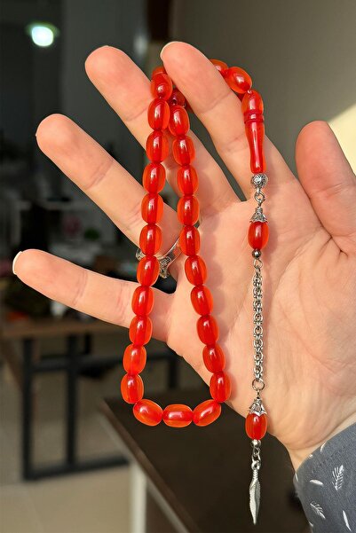 TESBİHKENTİ Όμορφο ζαριά με κεχριμπαρένιο χάντρες προσευχής