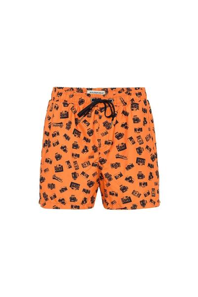 ROUTEFIELD RFVIGNET23 Vignet Ανδρικό Σορτς Μαγιό Πορτοκαλί