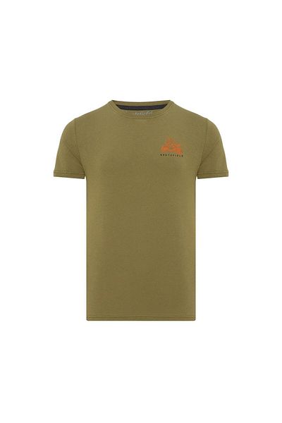 ROUTEFIELD Men's Khaki T-Shirt - Tree Model