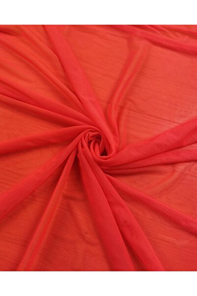 Kumaş Parça File Pastel Kırmızı