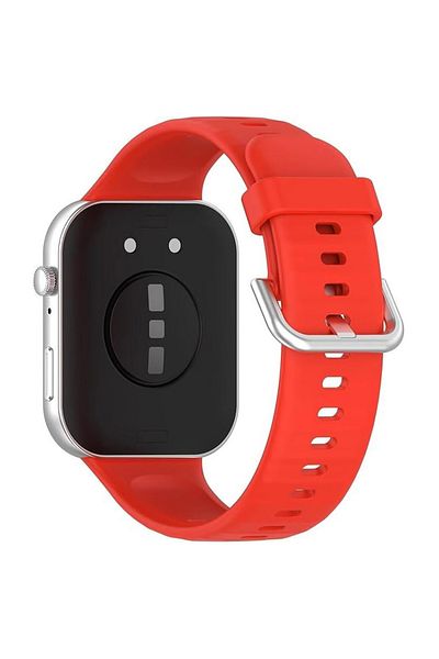 REDz Accessories Silicone Sport Strap, Compatible With Huawei Watch Fit 3, Thin, Adjustable, Red