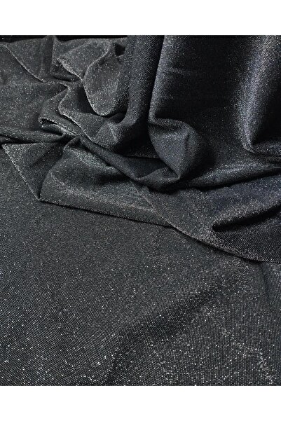 Kumaş Parça Чорна ламе з блискітками (ширина 125 см x довжина 200 см)