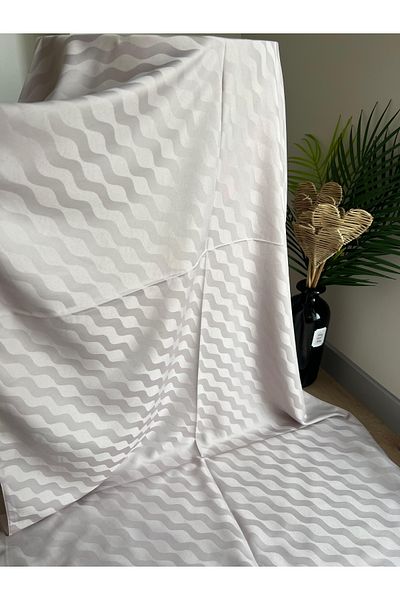 VaVscarfs Waterway Cotton Jacquard Shawl Powder