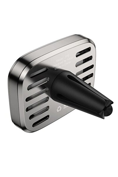 REDz Accessories Αρωματικό χώρου αυτοκινήτου Hoco ZP8, αρωματοθεραπείας για αυτοκίνητο, βάση αεραγωγού, καφέ και ασημί