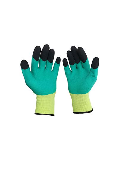 BSP Guard Set 12 Work Gloves - Turquoise with Black and Neon Yellow - BSP Guard