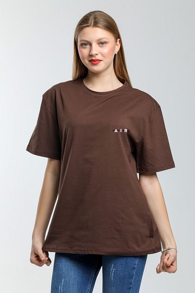 Superlife Superlife Women's Crew Neck Regular Fit Air Printed T-Shirt Spr21Yk23