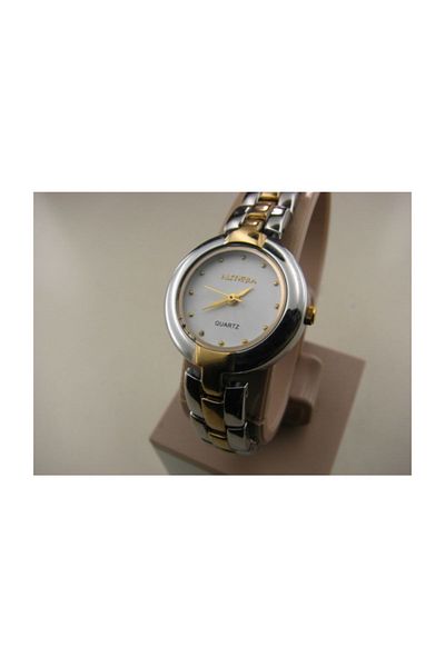 Almera Black and White Vintage Women's Wristwatch