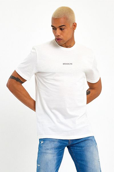 Superlife Superlife Men's Crew Neck Standard ® Ular Fit Spr21Y27