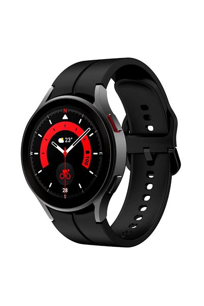 REDz Accessories Sport Strap For Samsung Galaxy Watch, Adjustable, Striped, Silicone, Black