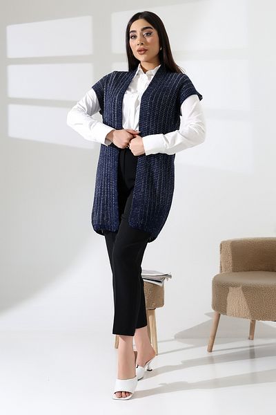 LEBUAS Women's Melange Knitwear Vest