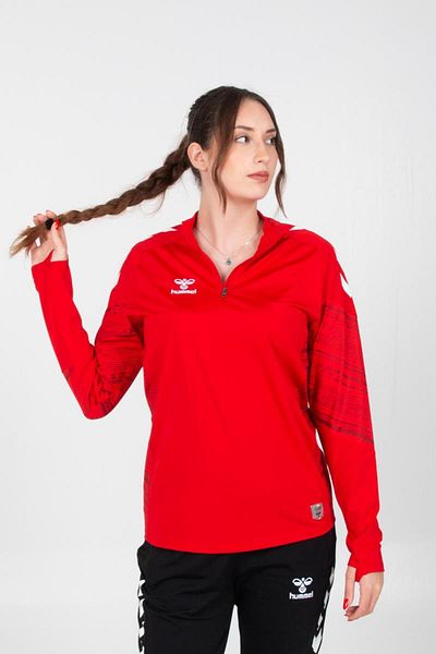 hummel Line Training Tracksuit Top Red