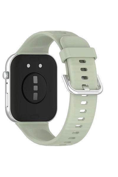 REDz Accessories Silicone Sport Strap, Compatible With Huawei Watch Fit 3, Thin, Adjustable, Light Green