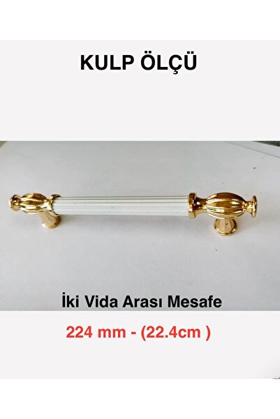 YAKUT AKSESUAR 22,4 CM-METAL Dolap Çekmece Mutfak Banyo Vestiyer Çocuk Mobilya Kulpu Kulbu Kulp Kulb 224mm-ELF196