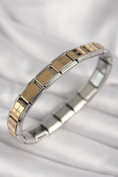 Skygo 316L Steel Mix Color Written Nomination Model Women's Bracelet - Tj-Bb6875