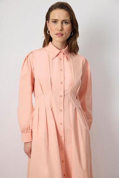 Touché Privé 100% Cotton Contrast Stitched Shirt Dress