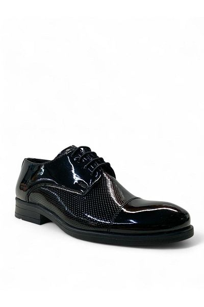 Tuğba Ortopedi 3021 Boy's Black Patent Leather Classic Shoes