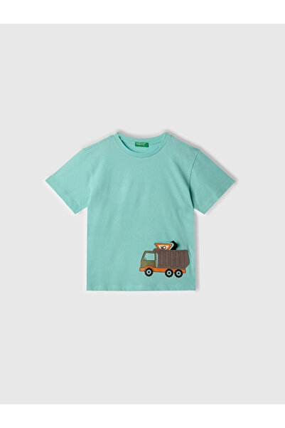 Benetton Boy's Figured Tshirt 1-6 Years Mint