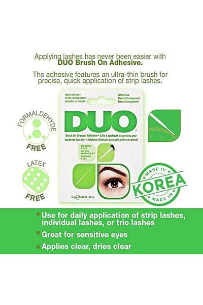 Duo Brush-On Strip Lash Adhesive - Clear, 5g