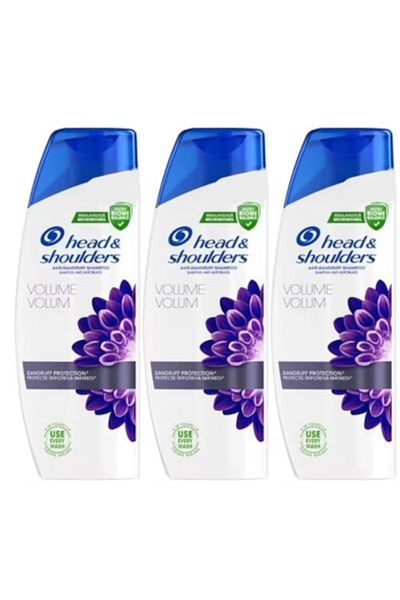 Head&Shoulders Volume, sampon par fara volum, 3 buc x 330 ml