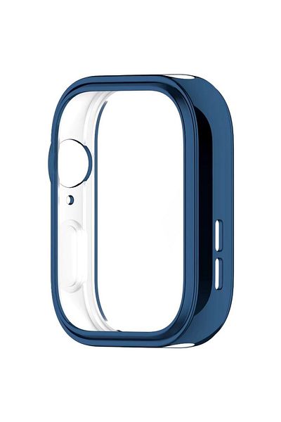 REDz Accessories Full Body Case, Compatible with Huawei Watch Fit 3, Screen Protector, Silicone, Navy Blue