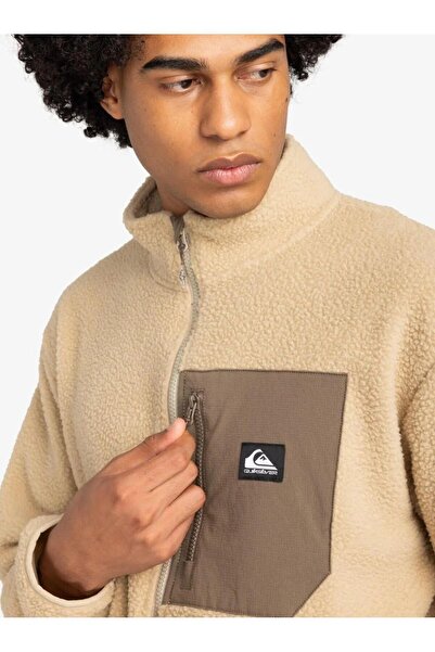 Quiksilver Eqyft04957-954 Clean Coast Fz Men's Fleece Beige