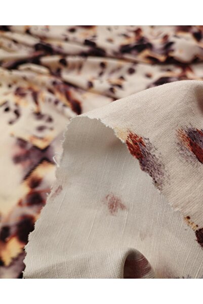 Kumaş Parça Şark Desen Keten Viskon (150 см x довжина 380 см)