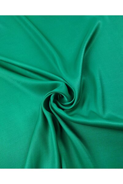Kumaş Parça Зелений сатин віскозний - 140 см x 200 см