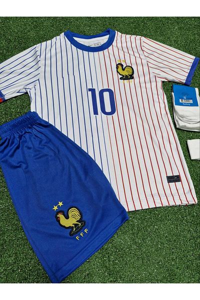 DAYIBALI DÜKKAN Dayibali France Euro 2024 National Team Mbappe Home Kids Jersey