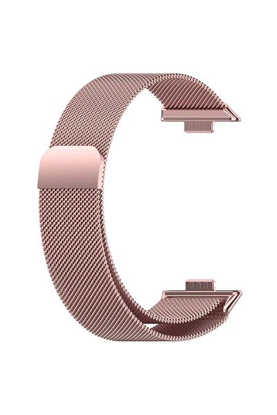 REDz Accessories Curea Milanese, pentru Huawei Watch Fit 3, magnetică, material metalic, roz