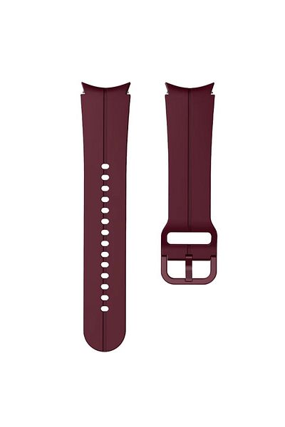 REDz Accessories Curea sport pentru ceas Samsung Galaxy, reglabilă, cu dungi, silicon, vișinie