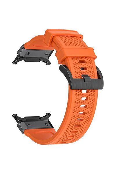 REDz Accessories Special Forces Strap, Sport, for Samsung Galaxy Watch Ultra 47mm, Military Design, Silicone, Orange