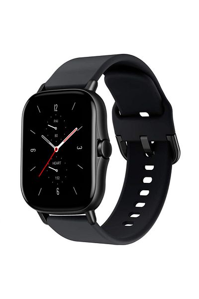 REDz Accessories Curea ceas inteligent pentru Samsung Galaxy Watch/Huawei Watch GT, silicon, neagră - 20 mm