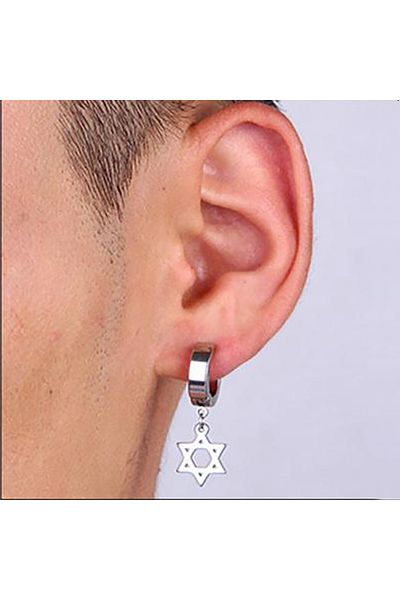 SIC MODA Cercel Steaua lui David Inox SIC MODA 4203A
