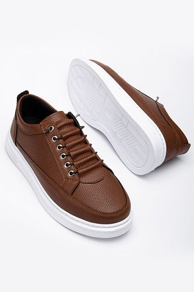 HEROD Men's Brown Daily Flexible Comfortable Stitched Lightweight Poly Sole Walking Guaranteed Sports Shoes