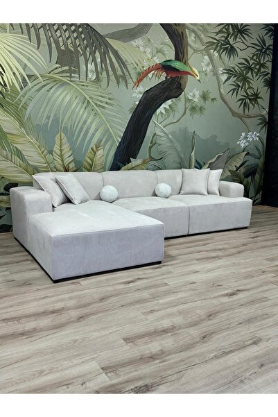 Erduran Mobilya Monza 3 Modül Uzanmalı Modüler Köşe Koltuk Takımı