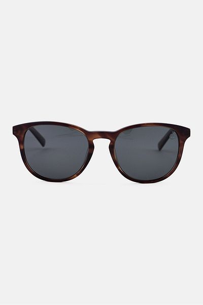 Timberland Men TB931948R53 Polarized Round Sunglasses, Brown
