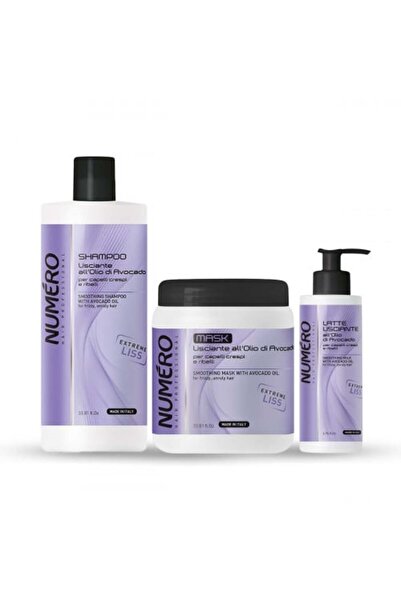 BRELIL مجموعة العناية بالشعر بزيت الأفوكادو – شامبو + ماسك 1000مل+ كريم تصفيف...