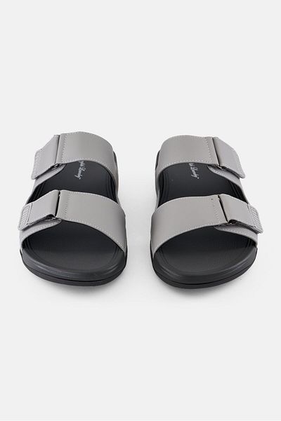 English Laundry Men 2 Strap Slip On Arabic Sandals, Grey