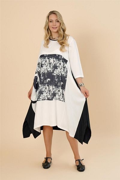 Zedd+ Plus 25167 Dress Ecru