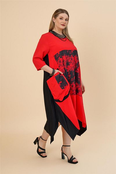 Zedd+ Plus 25167 Dress Red
