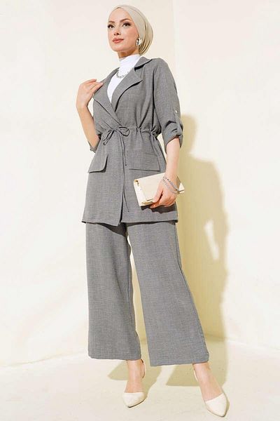 modasindoma women's linen jacket suit