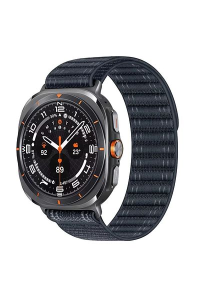REDz Accessories Elastic Sport Strap, for Samsung Galaxy Watch Ultra 47mm, Adjustable Buckle Strap, Nylon, Navy Blue