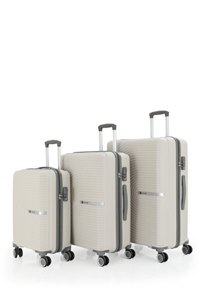 MÇS Mçs 374 Polipropilen Kırılmaz 3’lü Üçlü Valiz Seti